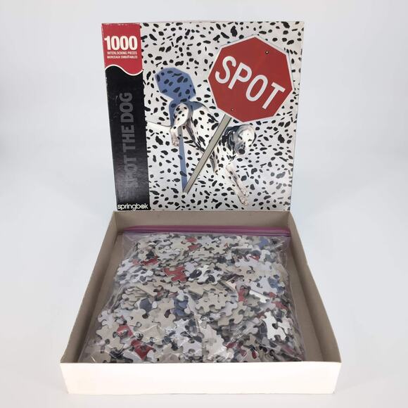 An Authentic Springbok 1000 Interlocking Piece "Spot The Dog" Jigsaw Puzzle -GUC - Picture 8 of 11